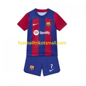 Fußballtrikots FC Barcelona Ousmane Dembele 7 Kinder 2023-2024 Kurzarm Heimtrikotsatz kaufen